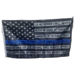 F-02 Police Honor Pledge 3×5