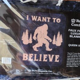 Queen Blanket – I Want to Believe Sasquatch