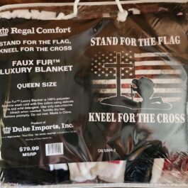 Queen Blanket – Stand for the Flag / Kneel for the Cross