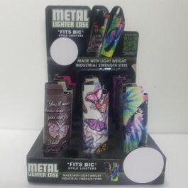 #22337 Metal Butterfly Lighter Case P.NE x12