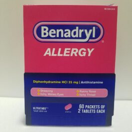 Benadryl 60 Packets of 2 Tablets