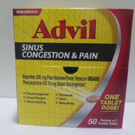 Advil Sinus 50 Packets of 1 Tablet