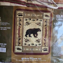 Queen Blanket – Black Bear Quilt Look