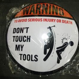 D-Metal Sign-04 (61605) Don’t Touch My Tools A.EE