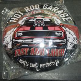 D-Metal Sign-12 (61601) Hot Rod Garage A.EE