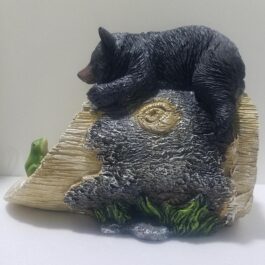9 1/4″ Bear Napping on Log SP.EE