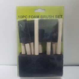 10pc. Foam Brush Set P.EE 1-3-4