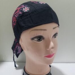 Skull Cap-07 Red Flames (BN181)