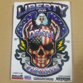 USA Sticker-23 3-98913-46 Virginia Liberty Or Death