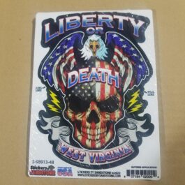 USA Sticker-24 3-98913-48 West Virginia Liberty Or Death