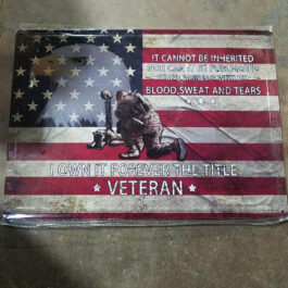 C-Metal Sign 23 Veteran