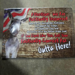 C-Metal Sign 17 Politically Incorrect